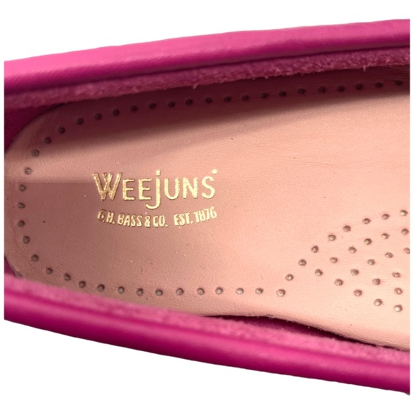 NWOT Bass Whitney Weejun Penny Loafer, Fuchsia, Size 8M - Picture 8 of 12